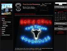 Tablet Screenshot of palmcanyonroadhouse.com